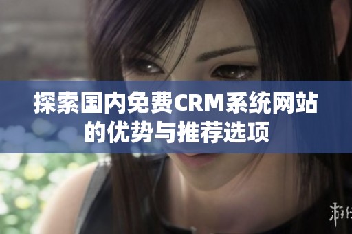 探索国内免费CRM系统网站的优势与推荐选项