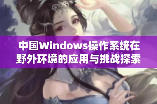 中国Windows操作系统在野外环境的应用与挑战探索