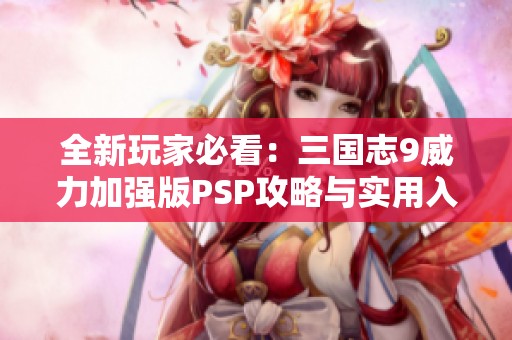 全新玩家必看：三国志9威力加强版PSP攻略与实用入门技巧