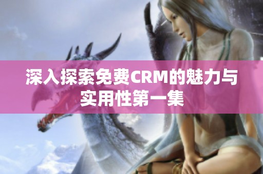 深入探索免费CRM的魅力与实用性第一集