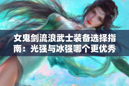 女鬼剑流浪武士装备选择指南：光强与冰强哪个更优秀