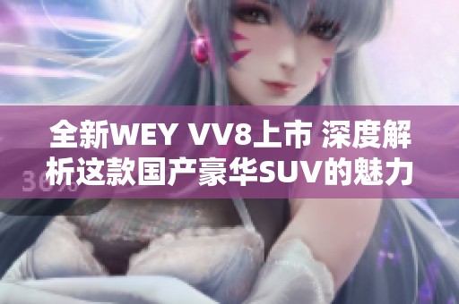 全新WEY VV8上市 深度解析这款国产豪华SUV的魅力所在