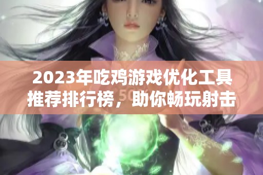 2023年吃鸡游戏优化工具推荐排行榜，助你畅玩射击游戏