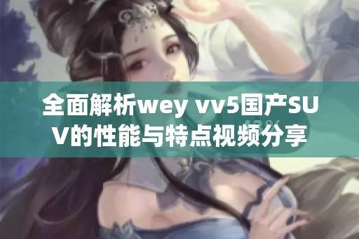 全面解析wey vv5国产SUV的性能与特点视频分享