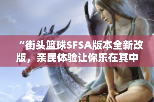 “街头篮球SFSA版本全新改版，亲民体验让你乐在其中”