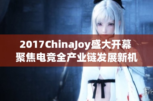 2017ChinaJoy盛大开幕 聚焦电竞全产业链发展新机遇