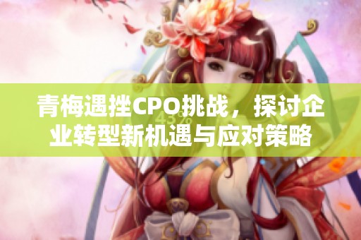 青梅遇挫CPO挑战，探讨企业转型新机遇与应对策略