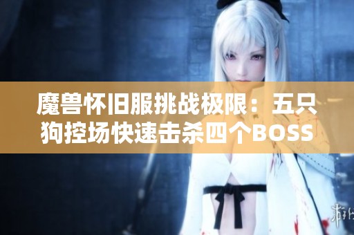 魔兽怀旧服挑战极限：五只狗控场快速击杀四个BOSS