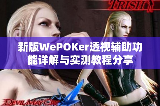 新版WePOKer透视辅助功能详解与实测教程分享