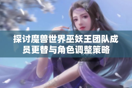 探讨魔兽世界巫妖王团队成员更替与角色调整策略