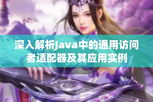 深入解析Java中的通用访问者适配器及其应用实例