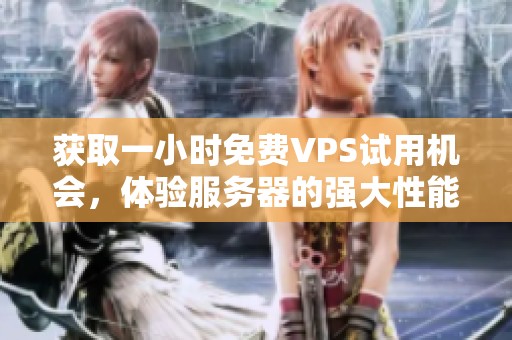 获取一小时免费VPS试用机会，体验服务器的强大性能