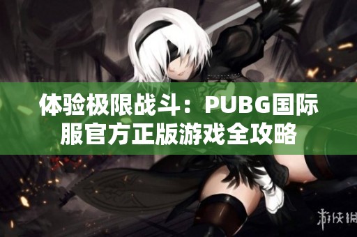 体验极限战斗：PUBG国际服官方正版游戏全攻略