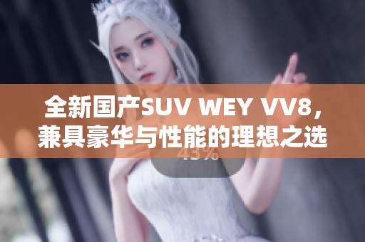 全新国产SUV WEY VV8，兼具豪华与性能的理想之选