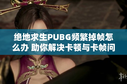 绝地求生PUBG频繁掉帧怎么办 助你解决卡顿与卡帧问题