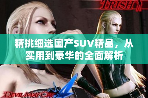 精挑细选国产SUV精品，从实用到豪华的全面解析